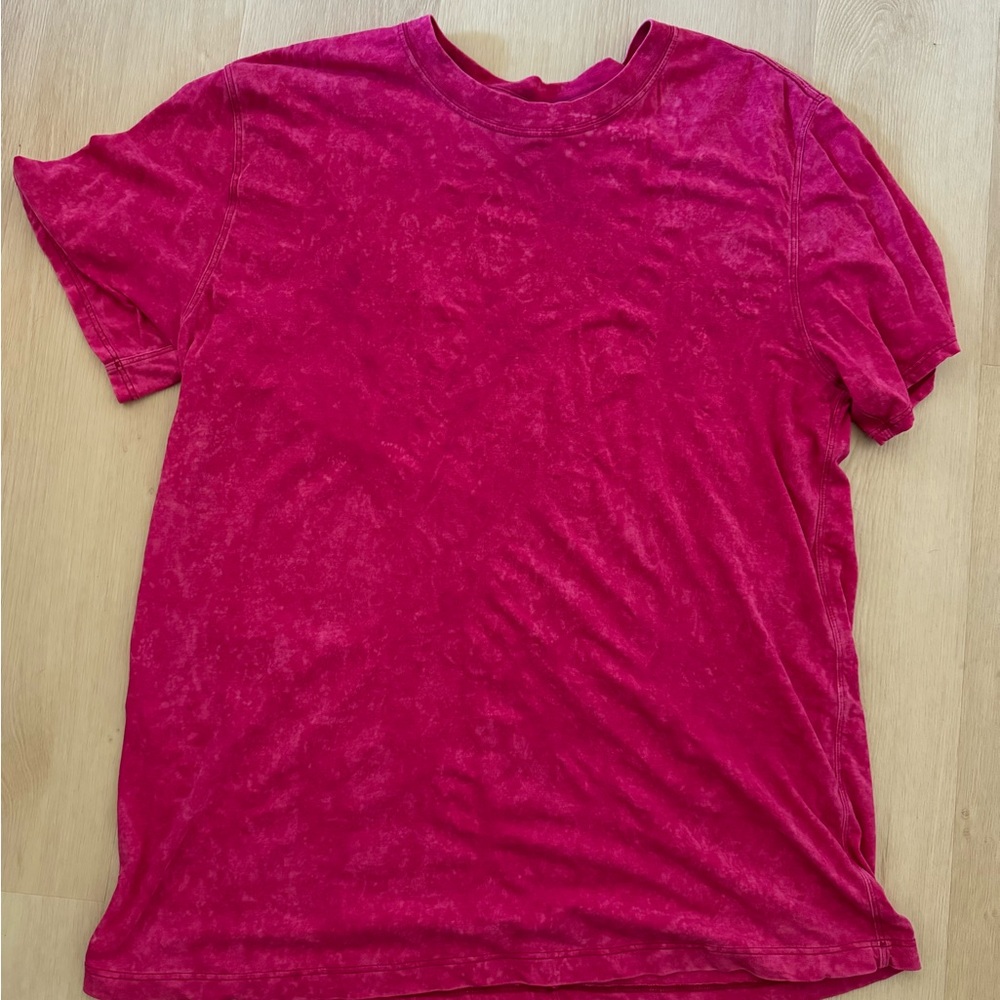 Lululemon all yours tee raspberry cloud wash